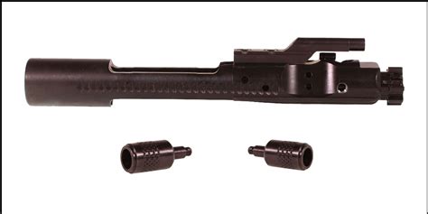 Manufactured to the same stringent standards as their<b> NiBE-BCG</b> and features the same enlarged and forward porting vents, flared tail and forward assist serrations, for added flexibility when not being run in a side charging upper. . Side charging bcg handle